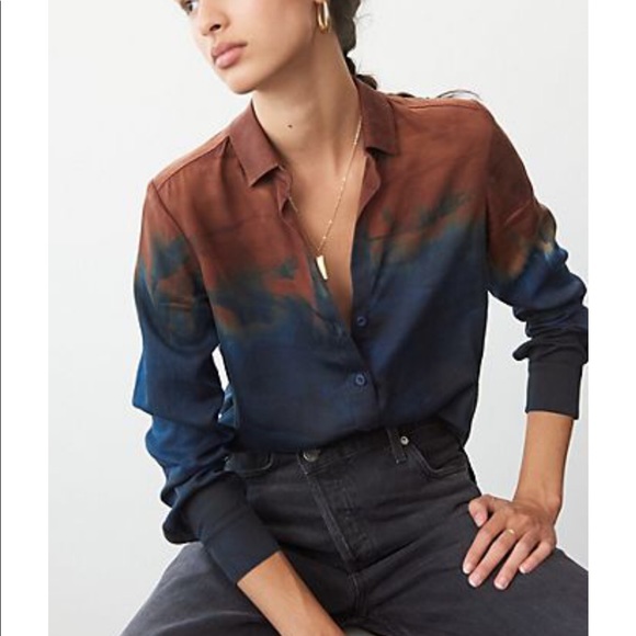 Anthropologie Tops - NWT Anthropologie Cloth&Stone Tie-Dye Buttondown M